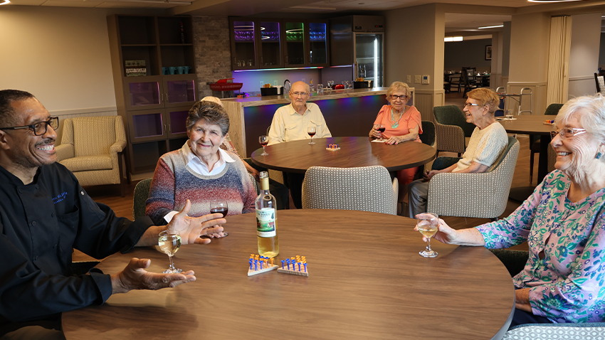 Friends gathering at Friendship Manor