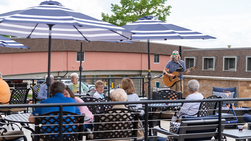 Patio at Friendship Manor