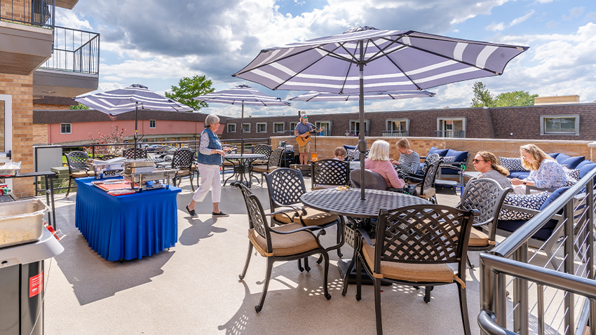 Patio at Friendship Manor